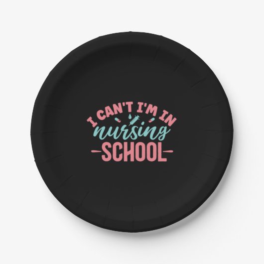 Nurse Gift | I Am In Nursing School Pappteller (Vorderseite)