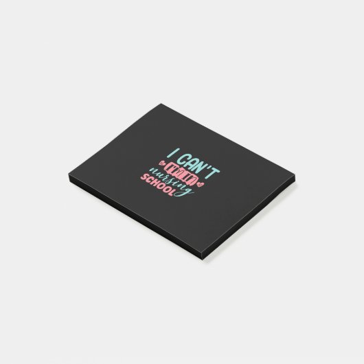 Nurse Gift | I Am In Nursing School Post-it Klebezettel (angewinkelt)