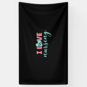 Nurse Gift | I Love Nursing Banner (Vertikal)