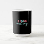 Nurse Gift | I Love Nursing Kaffeetasse (Mittel)