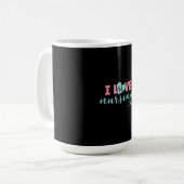 Nurse Gift | I Love Nursing Kaffeetasse (Vorderseite Links)
