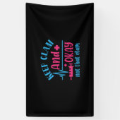 Nurse Gift | Keep Calm And Okay Not That Clam Banner (Vertikal)