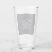Nurse Gift | Keep Calm And Okay Not That Clam Glas (Rückseite)