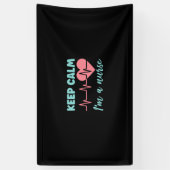 Nurse Gift | Keep Calm I Am A Nurse Banner (Vertikal)