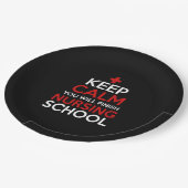 Nurse Gift | Keep Calm You Will Finish Pappteller (Schrägansicht)