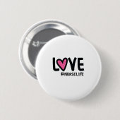 Nurse Gift Liebe Nurselife Button (Vorne & Hinten)