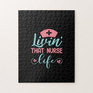 Nurse Gift Livin That Nurse Life Puzzle