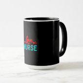 Nurse Gift | Love Nurse Tasse (VorderseiteRechts)