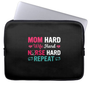 Nurse Gift Mom Hard Wife Hard Nurse Laptopschutzhülle
