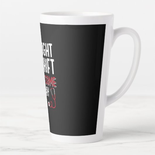 Nurse Gift | Night Shift Is Awesome Milchtasse (Rechts)