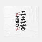 Nurse Gift Nurse Hero Fleecedecke (Vorderseite (Horizontal))