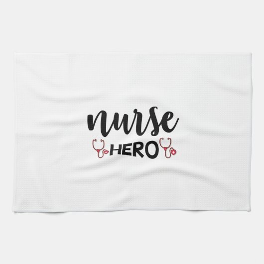 Nurse Gift Nurse Hero Geschirrtuch (Horizontal)