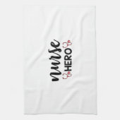 Nurse Gift Nurse Hero Geschirrtuch (Vertikal)