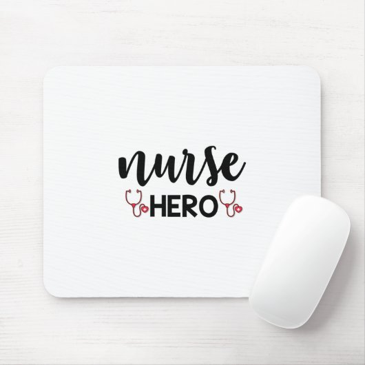 Nurse Gift Nurse Hero Mousepad (Mit Mouse)