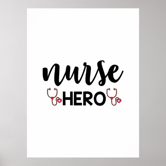 Nurse Gift Nurse Hero Poster (Vorne)