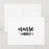 Nurse Gift Nurse Hero Postkarte (Vorne/Hinten)