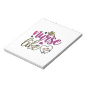 Nurse Gift Nurse Libe Notizblock (Rotiert)
