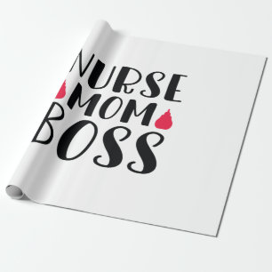 Nurse Gift Nurse Mama Boss Geschenkpapier