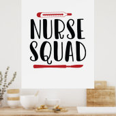Nurse Gift Nurse Squad Poster (Küche)