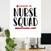 Nurse Gift Nurse Squad Poster (Heimbüro)