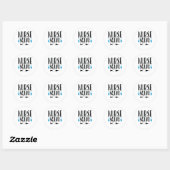 Nurse Gift Nurse Squad Runder Aufkleber (Blatt)