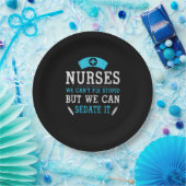 Nurse Gift | Nurses We Cant Fix Stupid Pappteller (Party)