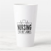 Nurse Gift Nursing Is My Jam Milchtasse (Vorderseite)