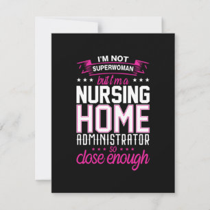 Nurse Gift Nursing Zuhause Administrator Mitteilungskarte