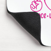 Nurse Gift Peace Liebe Nurse Mousepad (Ecke)