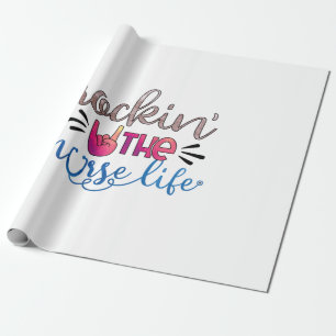 Nurse Gift Rockin' The Norse Life Geschenkpapier