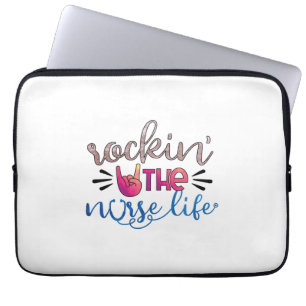 Nurse Gift Rockin' The Norse Life Laptopschutzhülle