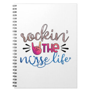 Nurse Gift Rockin' The Norse Life Notizblock