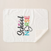 Nurse Gift School Nurse Sherpadecke (Vorderseite (Horizontal))