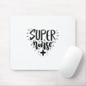 Nurse Gift Super Nurse Mousepad (Mit Mouse)