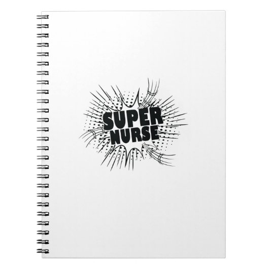 Nurse Gift Super Nurse Notizblock (Vorderseite)