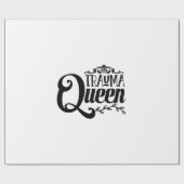 Nurse Gift Trauma Queen Geschenkpapier (Flach)