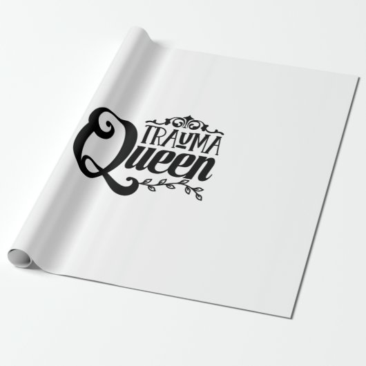 Nurse Gift Trauma Queen Geschenkpapier (Ungerollt)