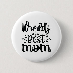 Nurse Gift World's Best Mom Button