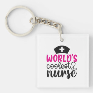 Nurse Gift World's Coolest Nurse Schlüsselanhänger