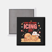 Nurse Gingerbread Man Costume, Xmas Have You Tried Magnet (Vorderseite/Rückseite)