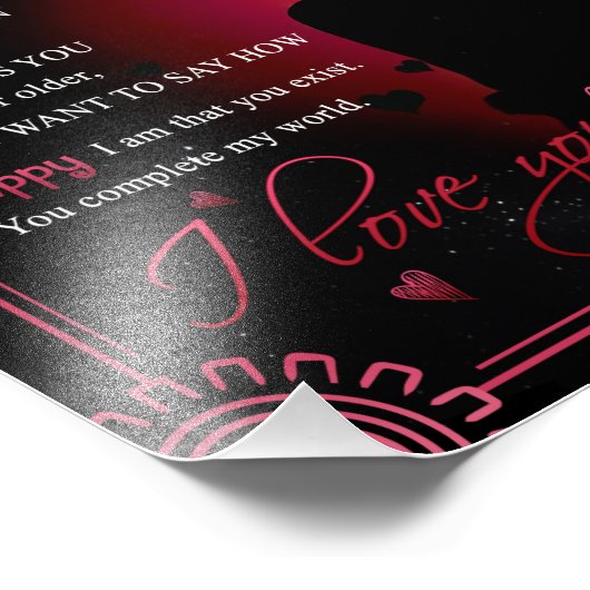 Nurse Girlfriend-Geschenk | Von Boyfriend Valentin Fotodruck (Ecke)