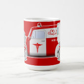 Nurse Gnome mit Little Red Nurse Truck Kaffeetasse (Mittel)