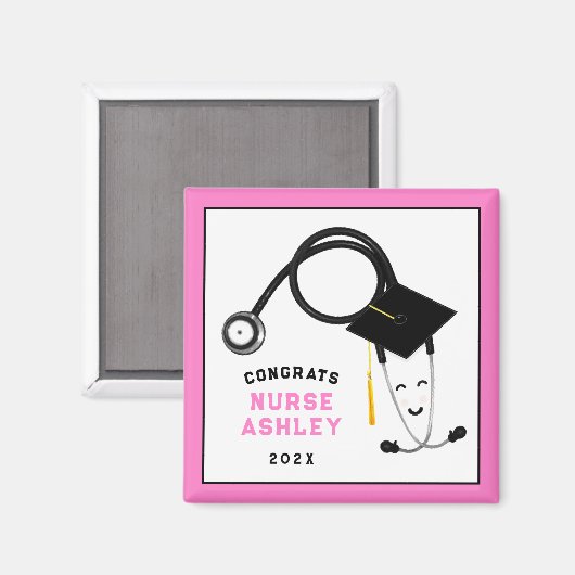 Nurse Grad Geschenk 2025 Magnet (Vorderseite/Rückseite)