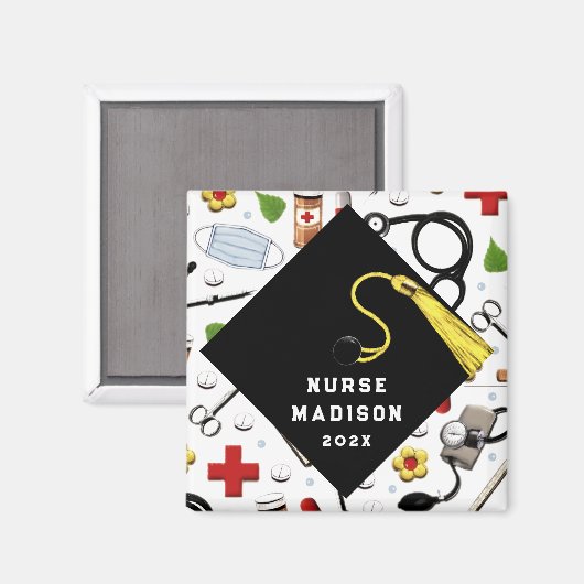 Nurse Grad Glückwunschs Magnet (Vorderseite/Rückseite)