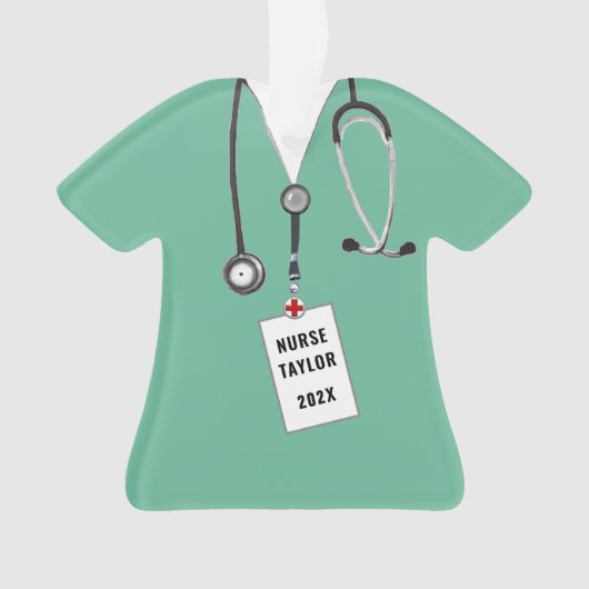Nurse Grad Keepake Geschenk Ornament (Vorderseite)
