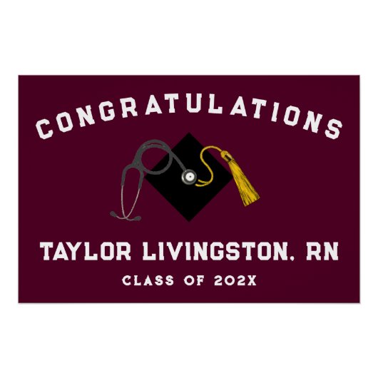 Nurse Grad Nursing School Poster (Vorderseite)