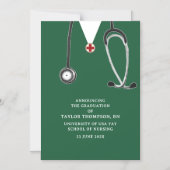 Nurse Graduation Announcement Magneteinladung (Vorderseite)