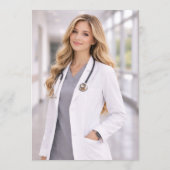 Nurse Graduation Celebration Photo  Einladung (Rückseite)