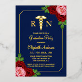 Nurse Graduation Folieneinladung (Vorderseite)