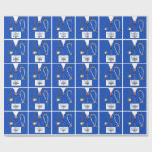 Nurse Graduation Gift Wrapping Paper Geschenkpapier (Flach)